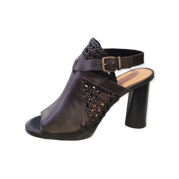 Antonio Melani leather woven heel - Picture 1 of 1